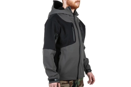 Kurtka Softshell Emerson Gear Blue Label "Spinosaurus" Szara