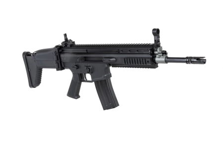 Karabinek szturmowy ASG Cybergun x FN HERSTAL SCAR-L z walizką transportową Czarny