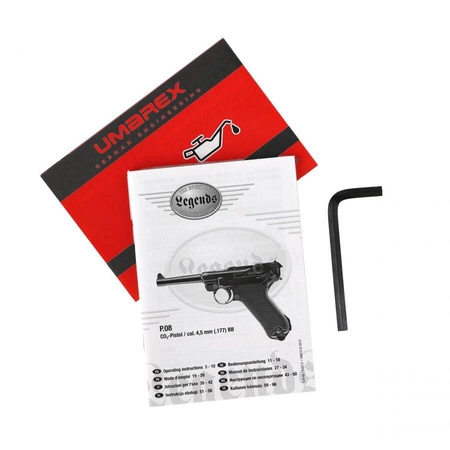 Pistolet wiatrówka Walther P.08 blowback 4,5 mm BB CO2