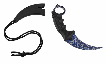 Nóż typu karambit  niebieski
