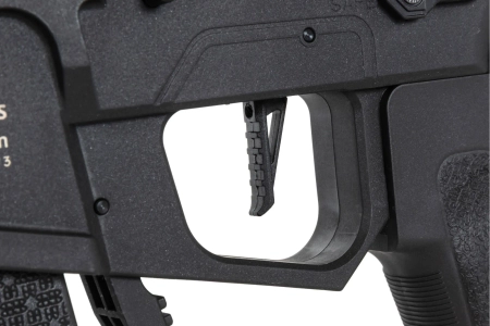 Pistolet maszynowy ASG Specna Arms SA-FX01 FLEX™ HAL ETU Czarny z pomarańczowym urządzeniem wylotowym