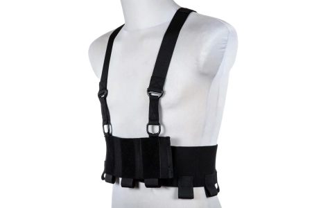 Kamizelka Low-Vis typu Chest Rig - Czarna