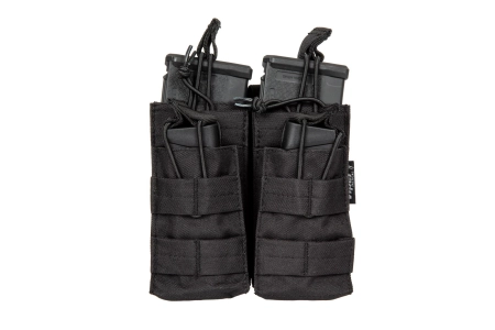 Podwójna ładownica na 4 magazynki typu M4/M16 - czarna
