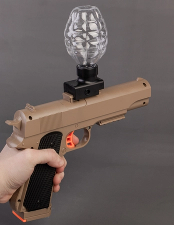 Pistolet elektryczny na żelowe kulki Colt 1911 - tan