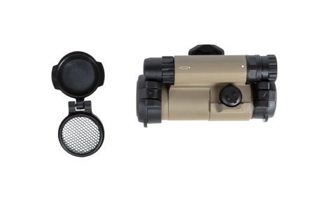 Kolimator JJ Airsoft M5 z regulowanym montażem Tan