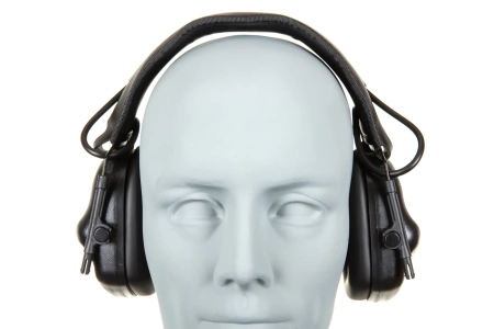 Aktywne ochronniki słuchu Wosport HD-12 wersja IPSC Gen 5 Czarne