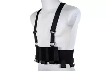 Kamizelka Low-Vis typu Chest Rig - Czarna