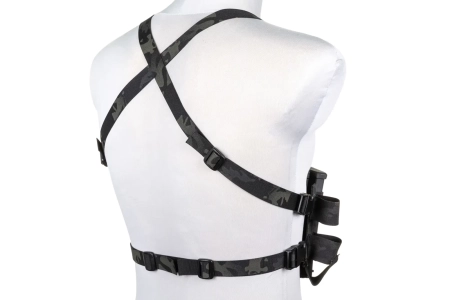 Minimalistyczna kamizelka typu Chest Rig Wosport VE-108 MC Black