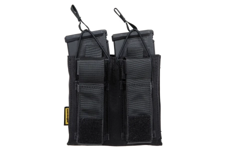 Podwójna ładownica Open Top na magazynki M4/M16 + pistoletowe Czarna