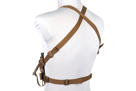 Minimalistyczna kamizelka typu Chest Rig Wosport VE-108 Coyote Brown