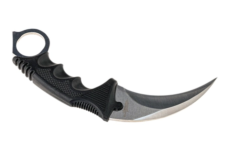 Nóż typu karambit , srebrny