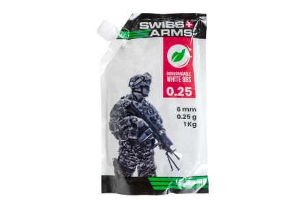 Kulki Swiss Arms BIO 0.25g 1 kg Białe