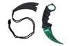 Karambit Ganja skin, nieostry + pokrowiec