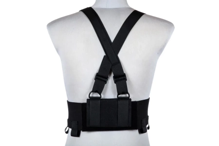 Kamizelka Low-Vis typu Chest Rig - Czarna