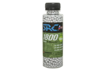 Kulki SRC BIO 0.36g butelka 1800 sztuk Białe