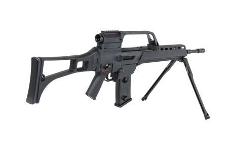 Karabinek ASG SRC DUAL POWER SR36E GB-301 z dwójnogiem i lunetą Czarny