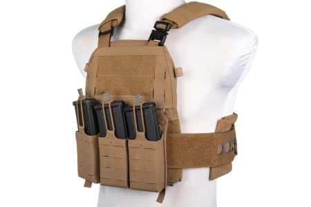 Kamizelka taktyczna typu Plate Carrier Wosport VE-75 Coyote Brown
