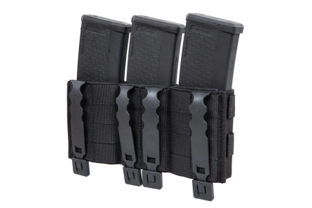 Potrójna ładownica na magazynki karabinowe Wosport Czarna