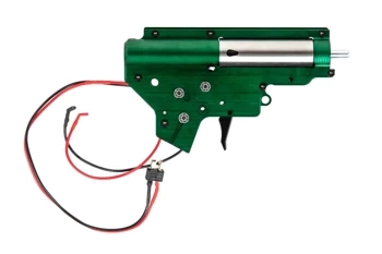 Kompletny Gearbox V2 Retro Arms z układem Leviathan V2 Optical Jefftron Green Edition