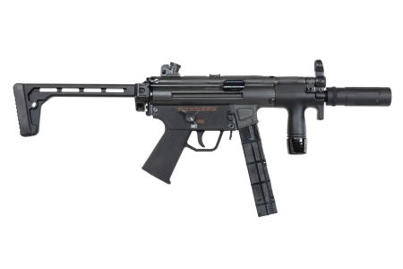 Pistolet maszynowy ASG BOLT Airsoft SWAT K (B.R.S.S) z atrapą tłumika dźwięku