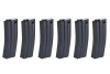 Zestaw 6 magazynków SRC Low-Cap do replik M4 na 70 kulek Czarny