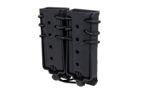 Ładownica na 2 magazynki 9mm Wosport Urban Assault Long Quick Pull Czarny